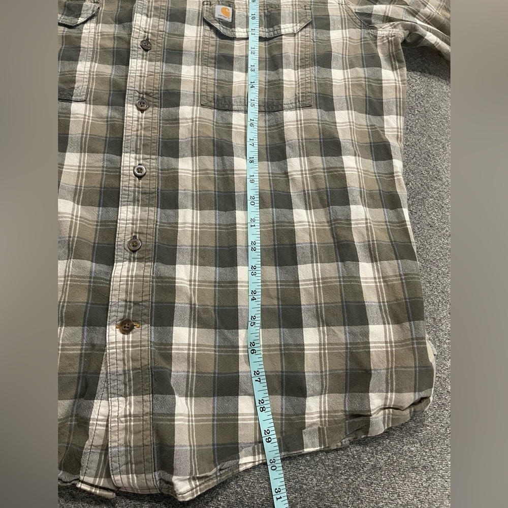 Carhartt Men’s Botton Down Plaid Relaxed Fit Long Sleeve Size 2X - Picture 5 of 6